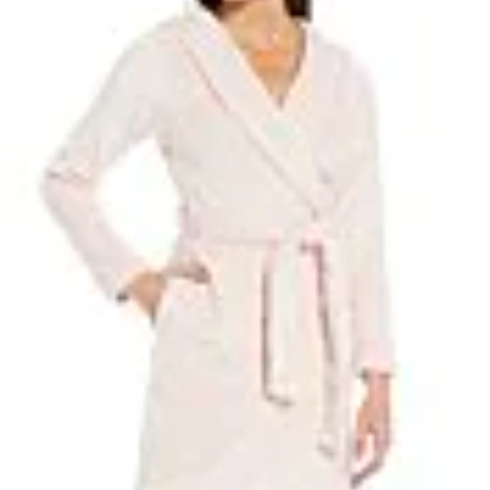 NWT UGG WOMEN'S PLUSH VELOUR PINK BATHROBE - Picture 7 of 7